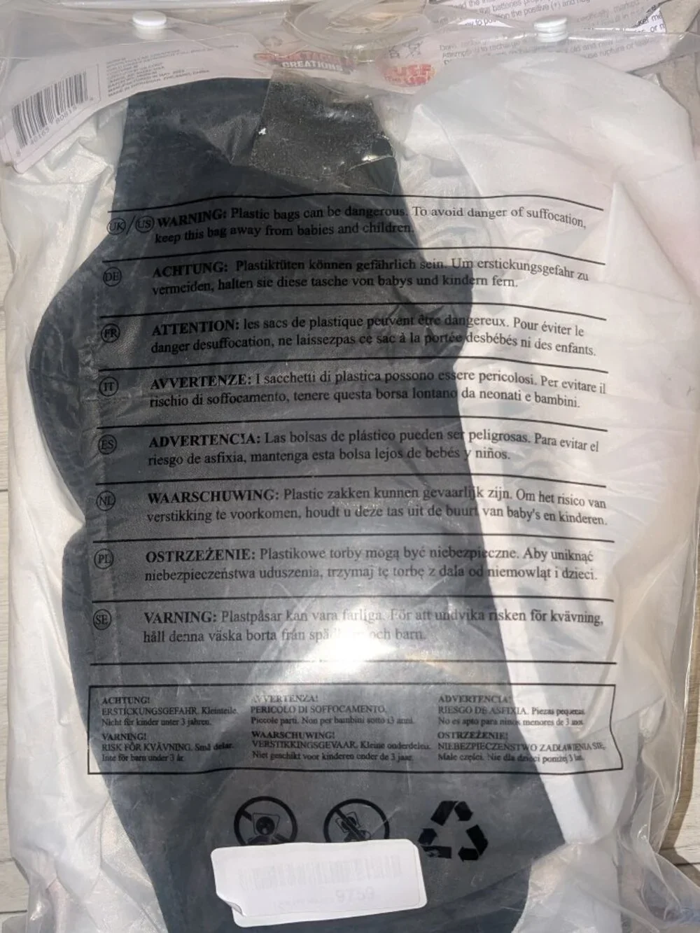 NEW Full Body Nasa Astronaut Inflatable Costume Childs Size 7-10 year old
